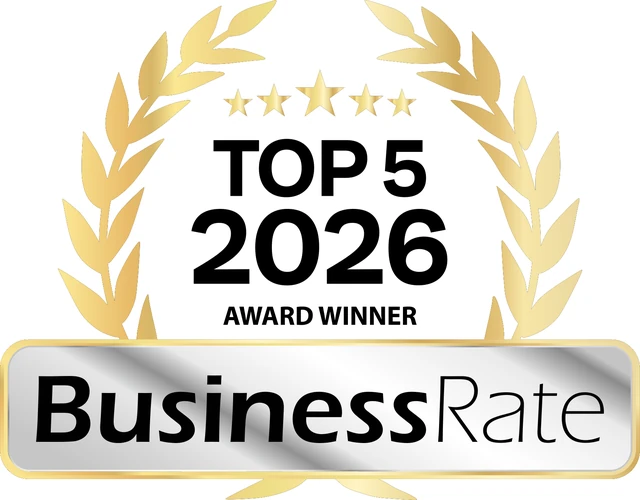 BusinessRate Top 5 2026 Award Winner badge